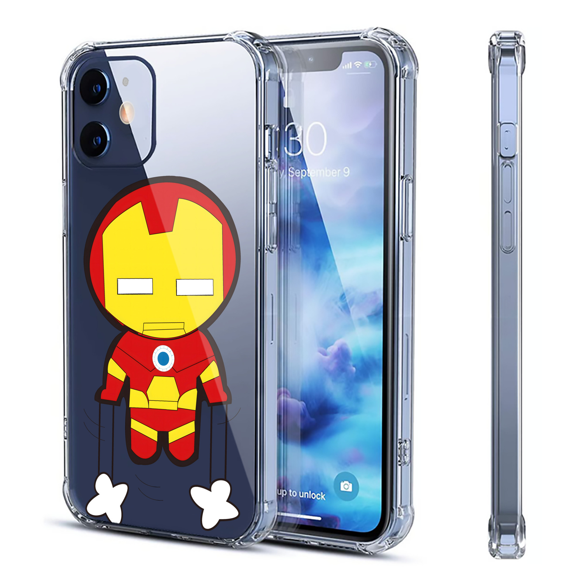（画像用） アベンジャーズ The Avengers 【iPhone 12シリーズ対応】透明スマホケース（クリアソフトケース）